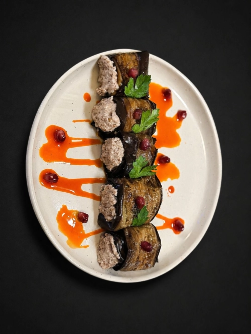 Eggplant with walnuts