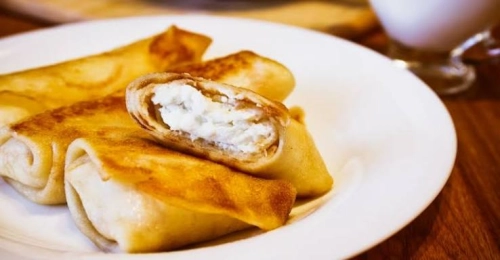 блинчики с сыром / вегетарианские